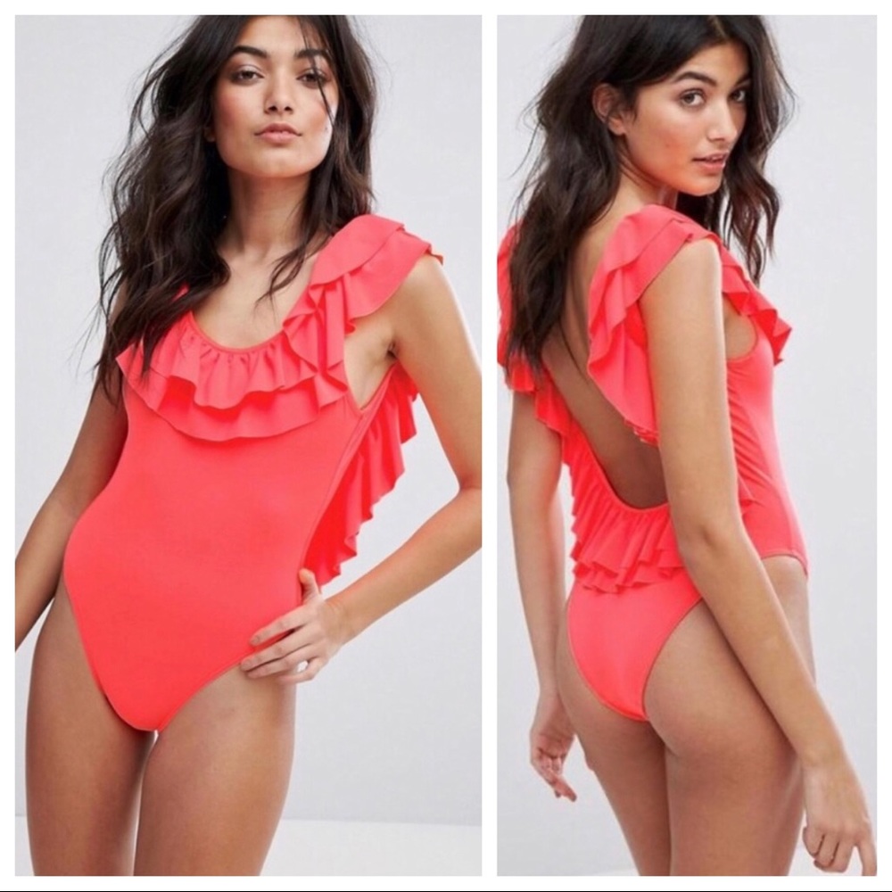 ASOS Ruffle One Piece NWOT